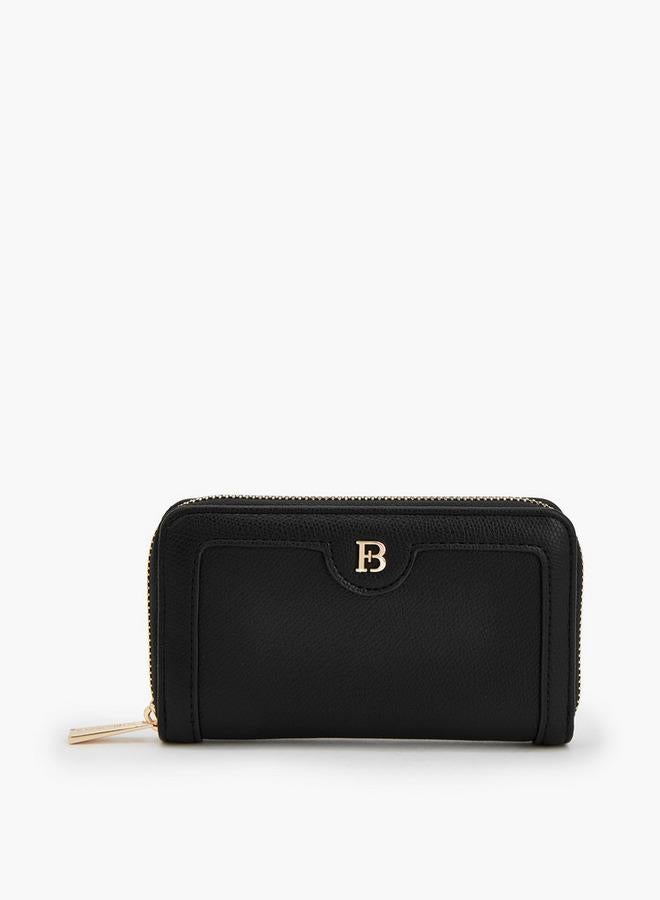 Flora Bella By Shoexpress Textured Wallet With Zip Closure - Image 1